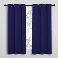 NICETOWN Navy Blue Blackout Curtains 40 inches Length by NICETOWN