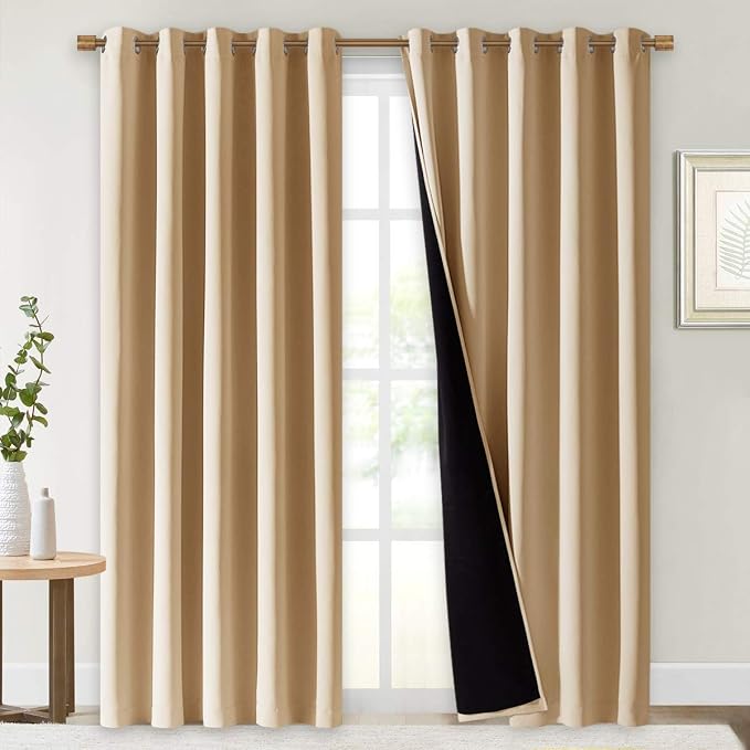 NICETOWN Living Room Completely Shaded Draperies, Privacy Protection & Noise by NICETOWN