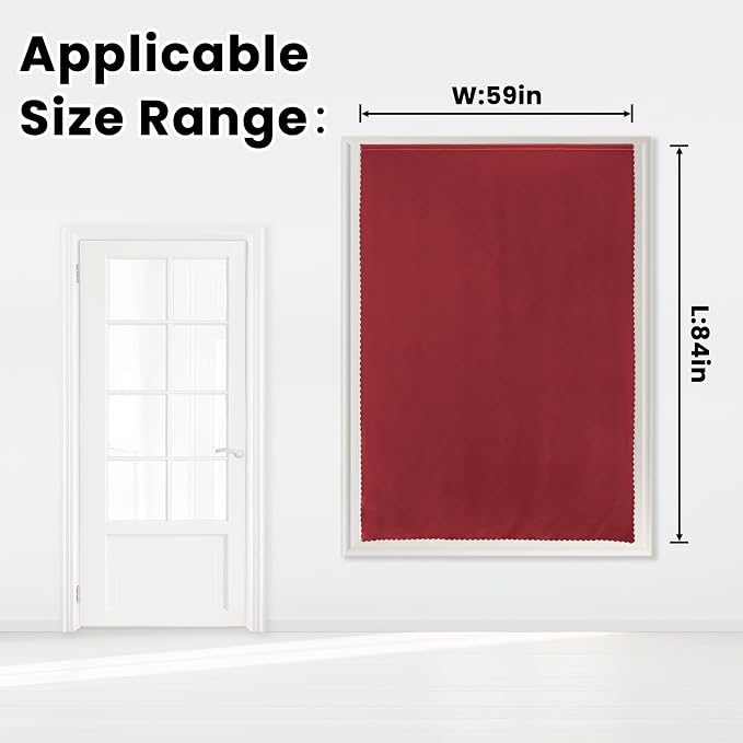 Self Adhesive Curtains, Stick Curtain Blackout Shades Window Cover Curtains - Image 7