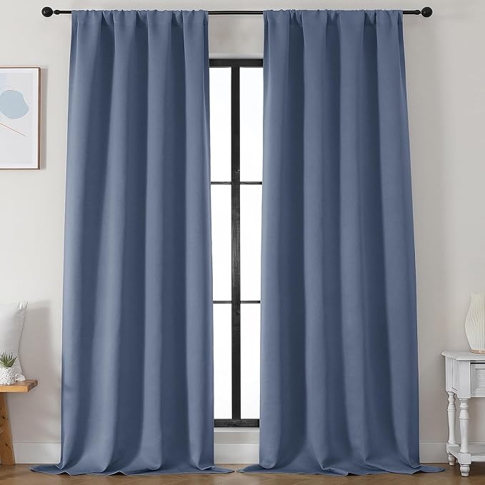Simplebrand Denim Blackout Curtains by Simplebrand