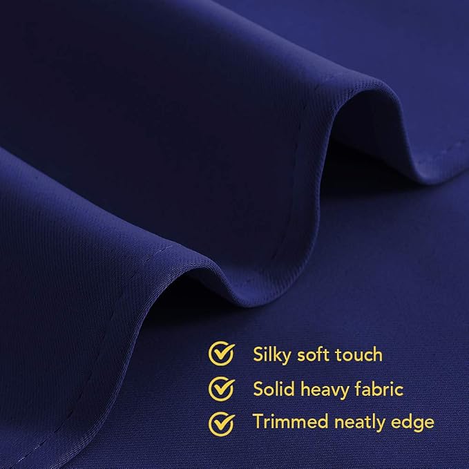 NICETOWN Room Darkening Draperies Window Curtain Panels, Royal Blue, 2 Panels - Image 5