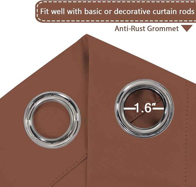 H.VERSAILTEX Blackout Patio Curtains 100 x 84 Inches - Image 3