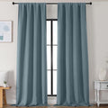 Simplebrand Stone Blue Blackout Curtains by Simplebrand