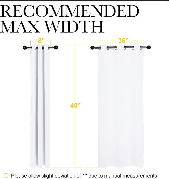 NICETOWN Draperies Curtains Panels, Blocking Out 50% Sunlight Window Treatment - Image 7