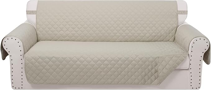 Reversible Couch Cover for 3 Cushion Couch for Pet Friednly Sofa Cover for Dogs by LuxshareHome