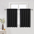 DWCN Short Black Blackout Curtains by DWCN