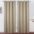 LEMOMO Blackout Curtains 52 x 90 Inch Long Beige Curtains Set of 2 Panels Room by Lemomo
