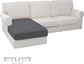 Easy-Going Stretch Sectional Couch Covers 1 Piece Chaise Lounge Slipcover L by Easy-Going