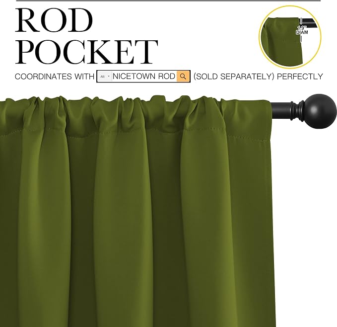 NICETOWN Window Curtains Blackout Drapes - Image 3