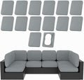hyha 14Pcs Patio Cushion Covers, Stretch Outdoor Couch Cushion Covers by hyha