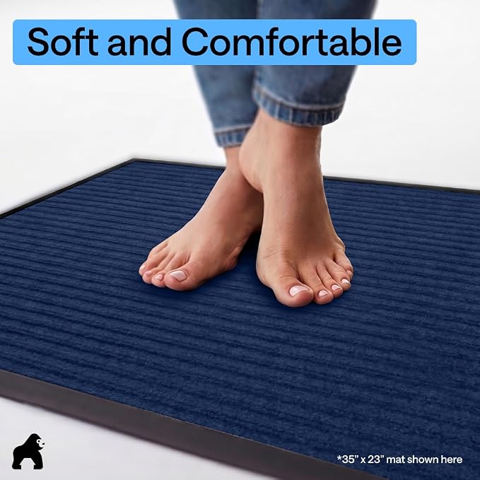 GORILLA GRIP Waterproof Traffic Guard Door Mat, Indoor and Outdoor Heavy Duty - Image 8
