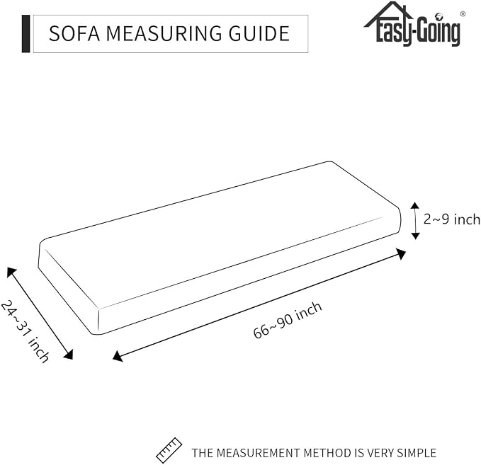 Easy-Going Stretch 1 Piece Couch Cushion Cover - Image 4