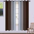 Yakamok Room Darkening Thickening Polyester Gradient Color Ombre Curtains by Yakamok