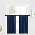 RYB HOME Kitchen Blackout Curtains Over Sink 36 inch Length, Rod Pocket Summer by RYBHOME