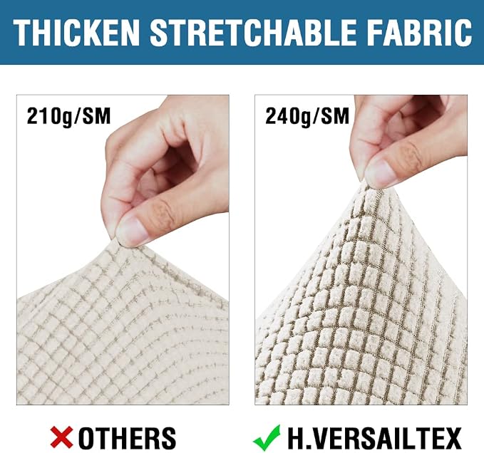 H.VERSAILTEX 4 Piece Stretch Sofa Covers - Image 5