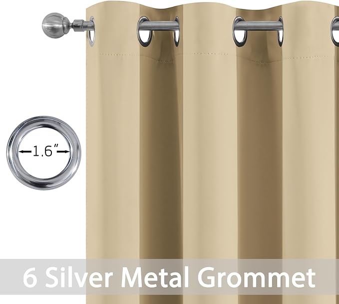 Yakamok Soft and Smooth Beige Curtains - Image 2