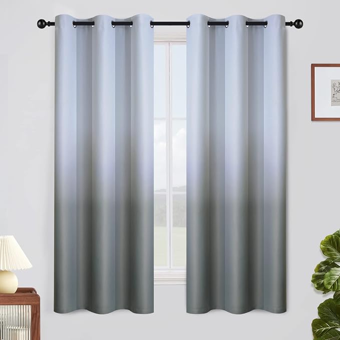 SimpleHome Ombre Curtains 42 x 63 Inch by SimpleHome