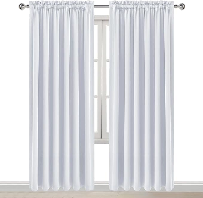 DWCN White Curtains for Living Room Thermal Insulated, Energy Saving & Noise - Image 9