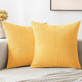 MIULEE Yellow Decorative Throw Pillow Covers 18x18 Inch by MIULEE
