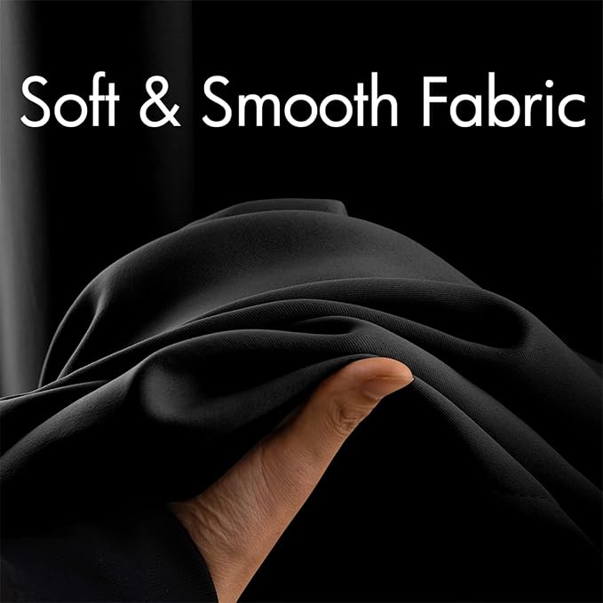 MIULEE Blackout Curtains Room Darkening Thermal Insulated Drapes Solid Window - Image 3