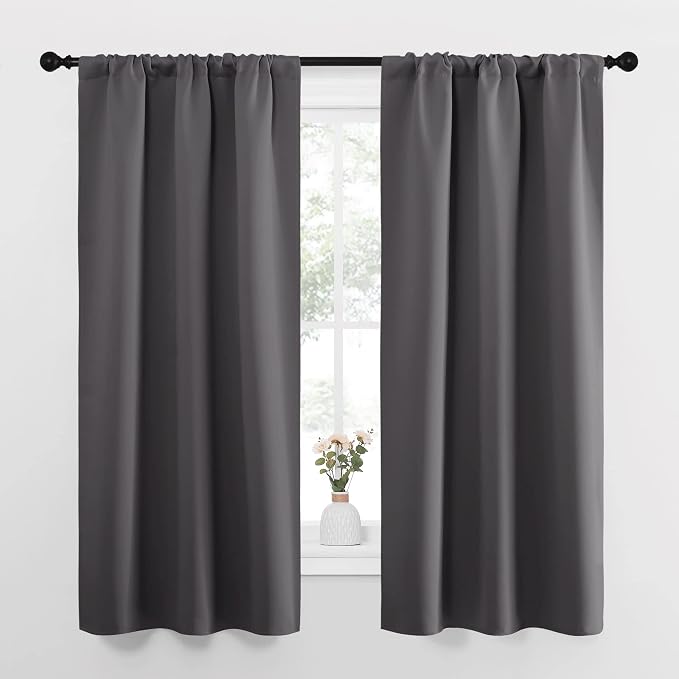 NICETOWN Grey Window Curtains for Bedroom by NICETOWN