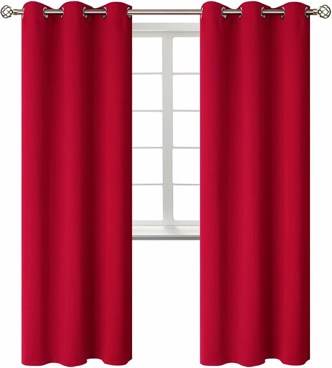 BGment Room Darkening Curtains 72 Inches Long by BGment
