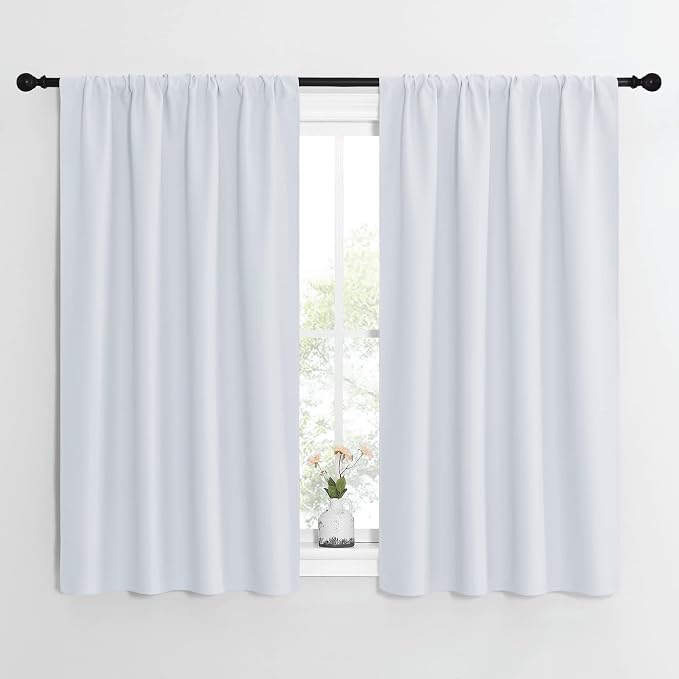 NICETOWN Greyish White Window Curtain Panels by NICETOWN