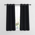NICETOWN Black Out Curtains 54 inch Long 2 Panels Burg by NICETOWN