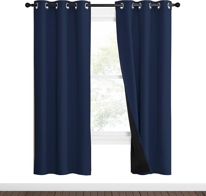 NICETOWN 100% Blackout Curtain Set, Thermal Insulated & Energy Efficiency - Image 2