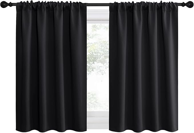 NICETOWN Short Curtains 36 inches Long, Kitchen Window Curtains Over Sink - Image 2