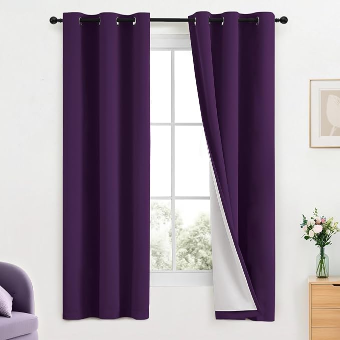 Yakamok Room Darkening 100% Blackout Curtains Grommet Window Treatments by Yakamok