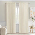 MIULEE Birch Back Tab Blackout Curtains 84 Inch Length 2 Panels Set by MIULEE
