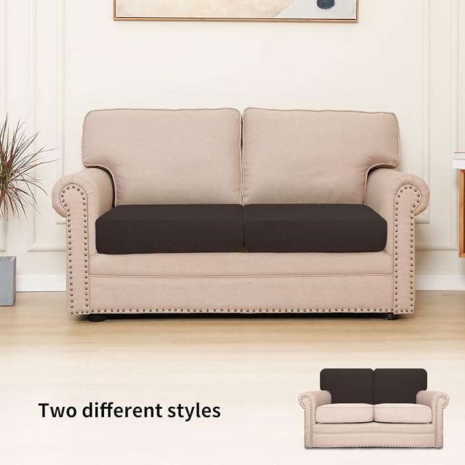 Easy-Going Stretch Individual Loveseat Couch Cushion Cover Sofa Cushion - Image 2