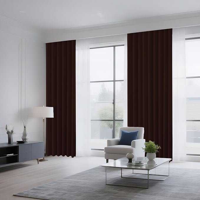 CUCRAF Chocolate Blackout Curtains Customize, Rod Pocket Room Darkening Curtain - Image 8