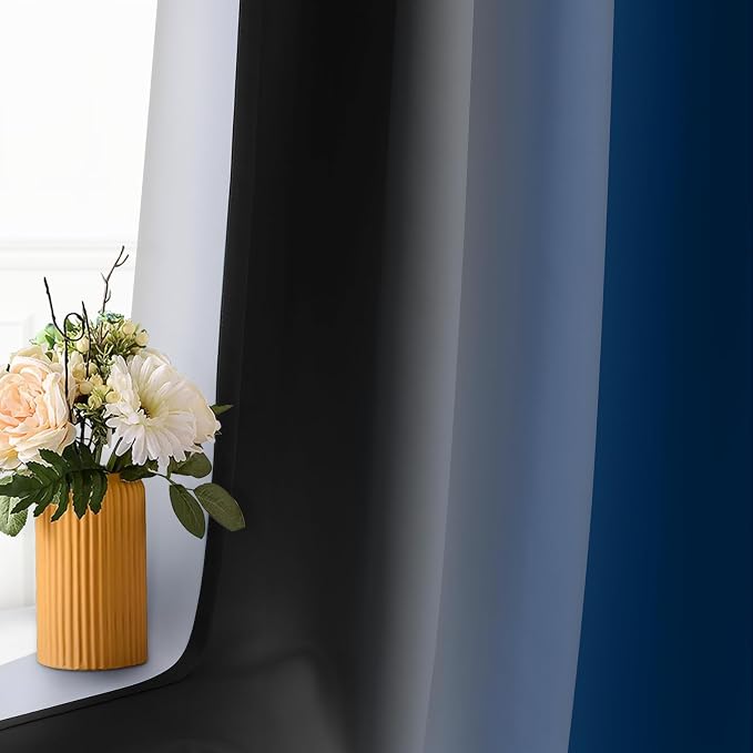 SimpleHome Ombre Room Darkening Curtains 84 inches Length - Image 5