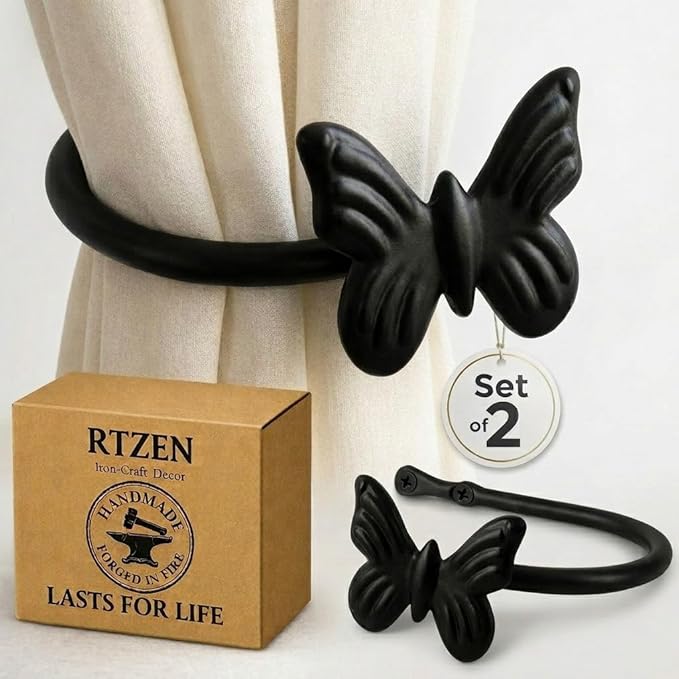 RTZEN Decorative Metal Curtain Tiebacks by RTZEN