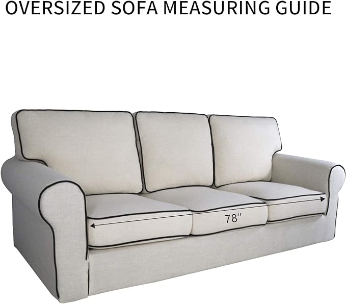 PureFit Super Stretch Sofa Slipcover – Spandex Non Slip Soft Couch Sofa Cover - Image 6