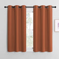 NICETOWN Bedroom Halloween Curtains 48 inches Long, Burnt Orange Privacy and by NICETOWN