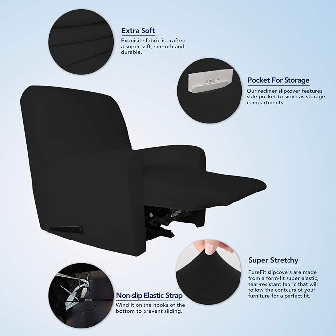 PureFit Super Stretch Recliner Sofa Slipcover - Image 3