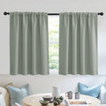RYB HOME Short Grayish Green Blackout Curtains by RYBHOME