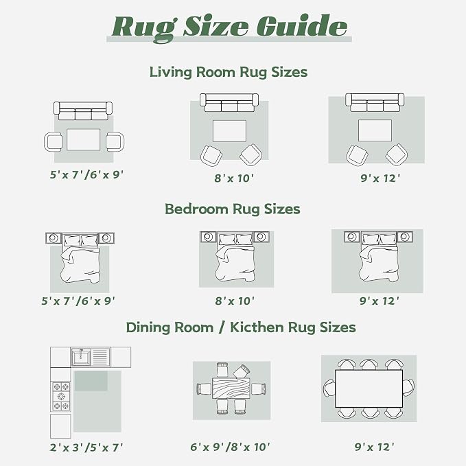 Area Rug 6x9 Washable Rug, Vintage Boho Medallion Rugs Non-Slip Soft Low Pile - Image 8