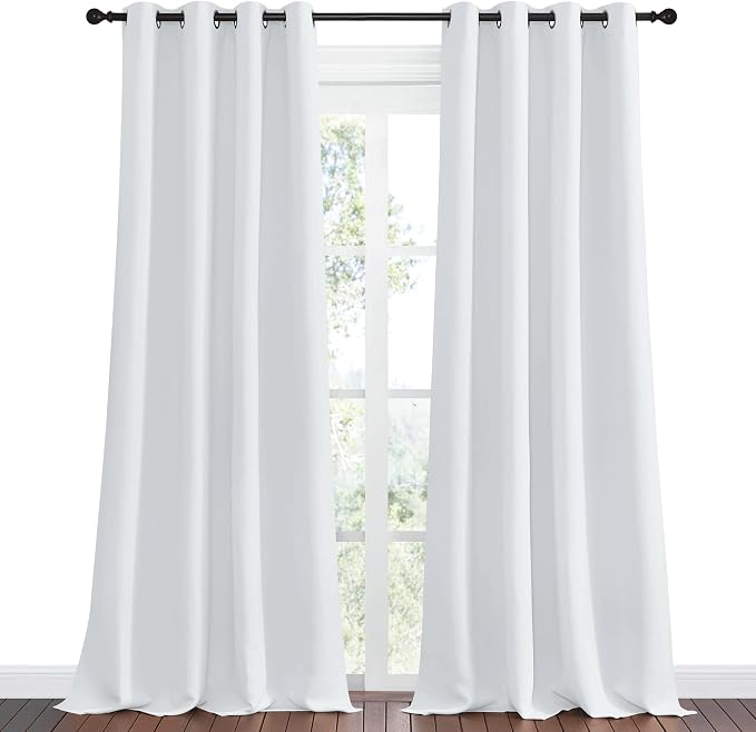 NICETOWN Room Darkening Curtain Panels, 2 Panels, 55 inches W x 102 inches - Image 2