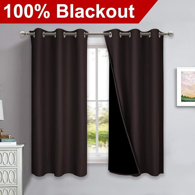 NICETOWN Complete 100% Blackout Curtains, Thermal Insulated & Energy Efficiency - Image 2