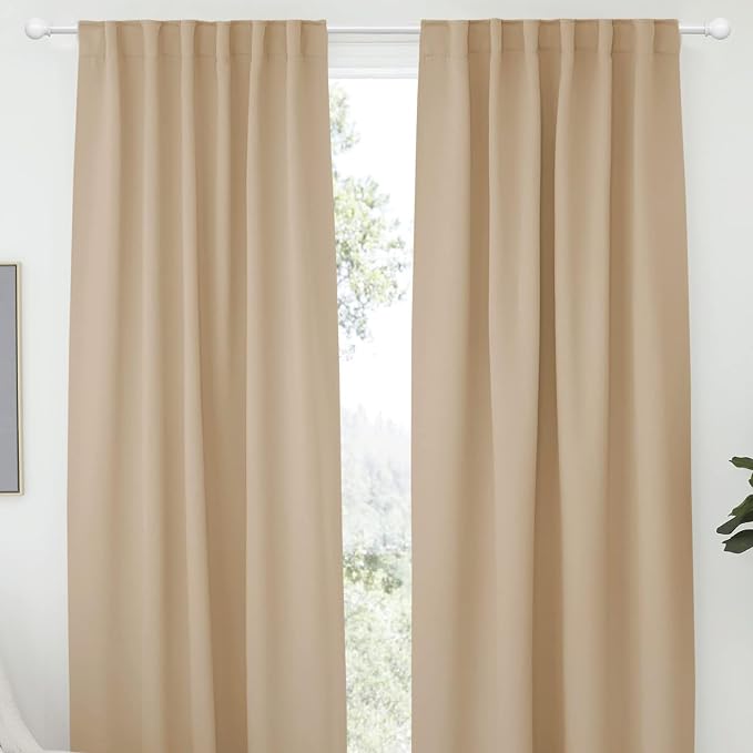 White Curtain Rods for Windows 48 to 88, Heavy Duty 5/8 Diameter Drape Rod Set - Image 7