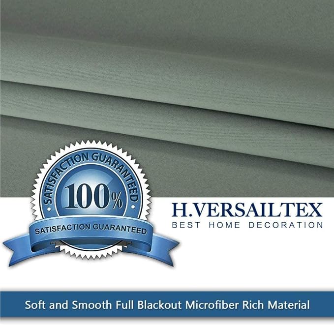 H.VERSAILTEX Blackout Patio Curtains 100 x 96 Inches - Image 3