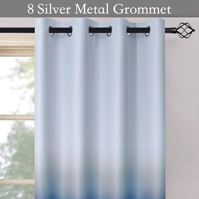 SimpleHome Ombre Curtains 52 x 63 Inch - Image 2