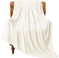 BEDELITE Fleece Blanket Cream Throw Blankets by BEDELITE