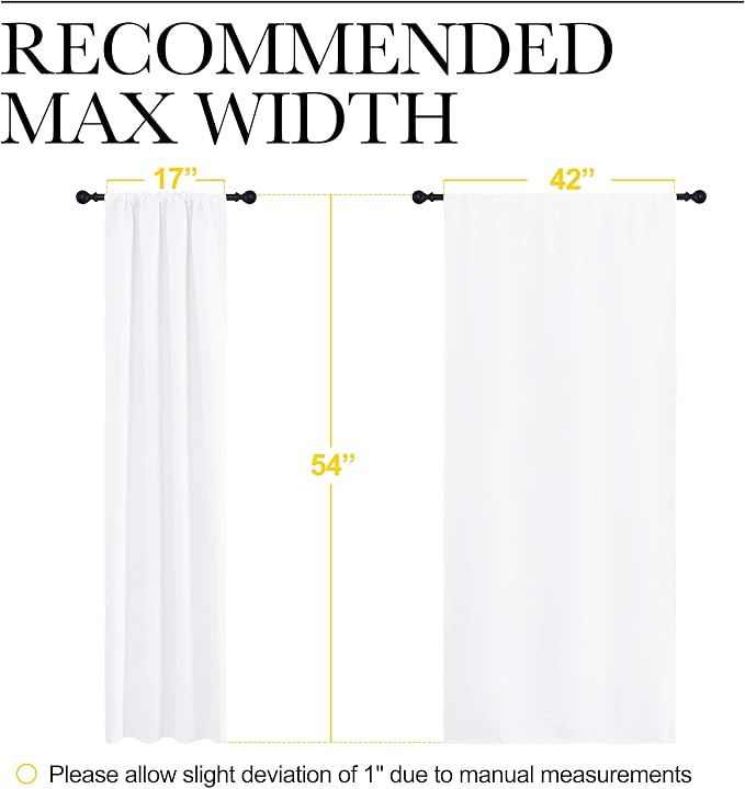 NICETOWN Kitchen Curtains, Short Home Decoration Curtains & Drapes, Small - Image 7
