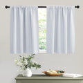 RYB HOME Short Grayish White Curtains by RYBHOME