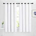 NICETOWN White Curtains for Living Room, Grommet 50% Blackout Thermal Insulated by NICETOWN